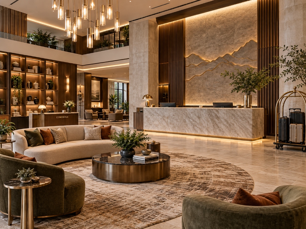Recepcion / Lobby de Hotel Moderno V1 - View 1