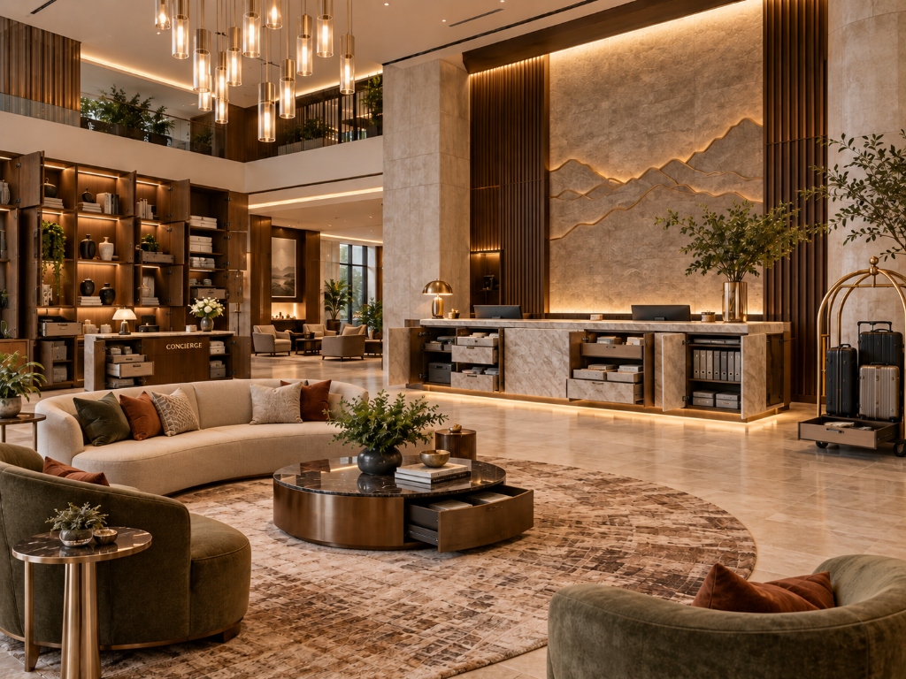 Recepcion / Lobby de Hotel Moderno V1 - View 3